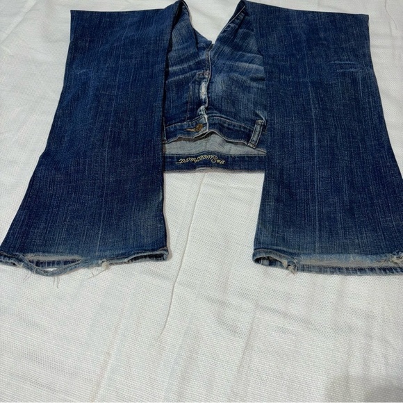 Old Navy Flare Leg Distressed Jeans Size 8 - Picture 3 of 7